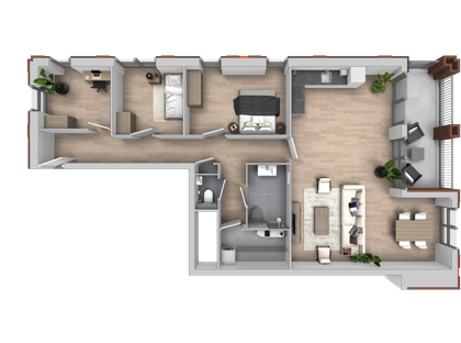 4 kamer appartement | blok B | Bouwnummer 239 foto