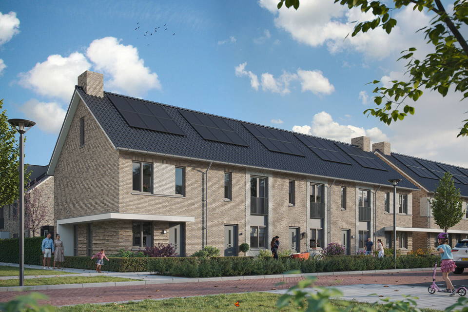 Tussenwoning type B | Bouwnummer 177 woning aanzicht