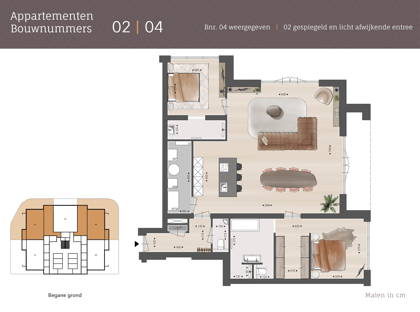 3-kamer appartement | Bouwnummer 4 foto