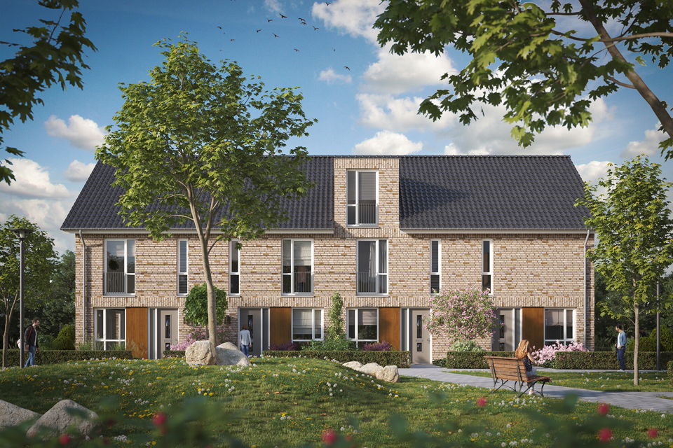 Rijwoning type B | Bouwnummer 2 type B1 woning aanzicht