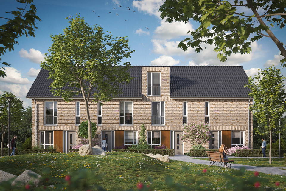 Rijwoning type B | Bouwnummer 2 type B1 woning aanzicht