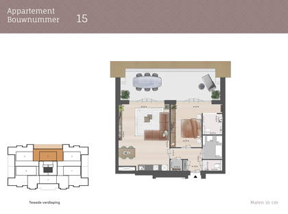2-kamer appartement | Bouwnummer 15 foto