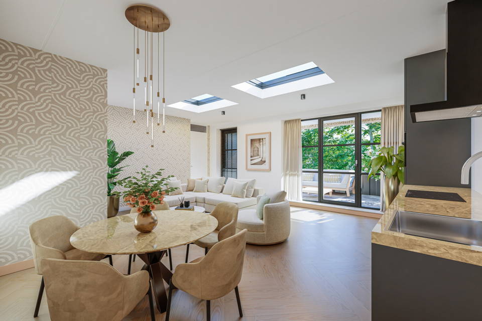 3-kamer appartement | Bouwnummer 13 woning aanzicht