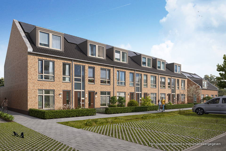 Benedenwoning. | Bouwnummer 3- woning aanzicht