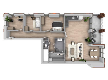 4 kamer appartement | blok B | Bouwnummer 245 foto
