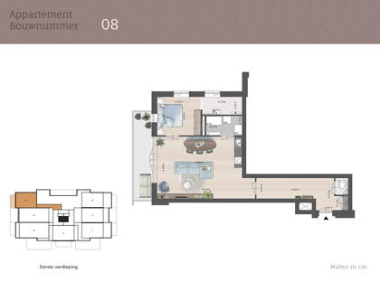 3-kamer appartement | Bouwnummer 8 foto