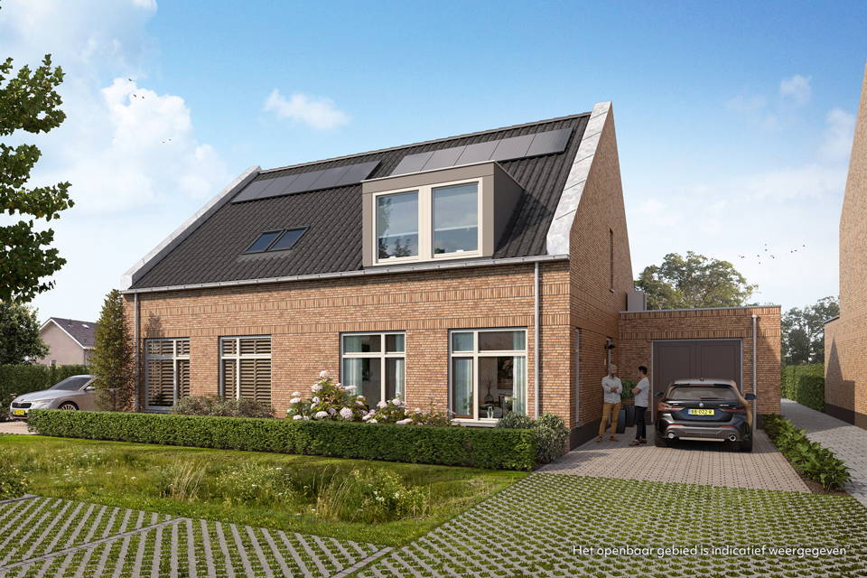 Levensloopbestendige 2-onder-1-kapwoning | Bouwnummer 2 woning aanzicht