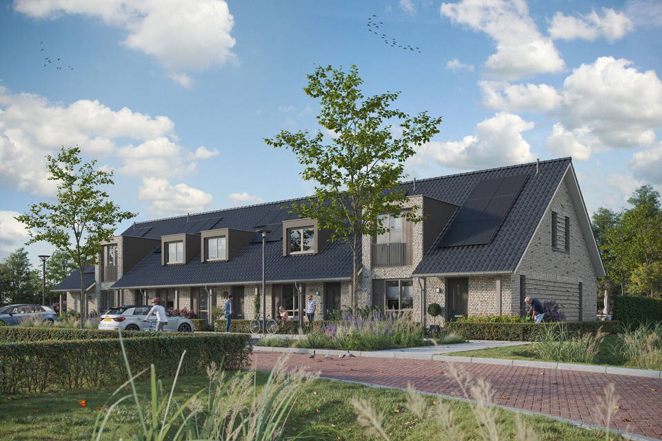 Toekomstbestendige hoekwoning type P | Bouwnummer 156 woning aanzicht