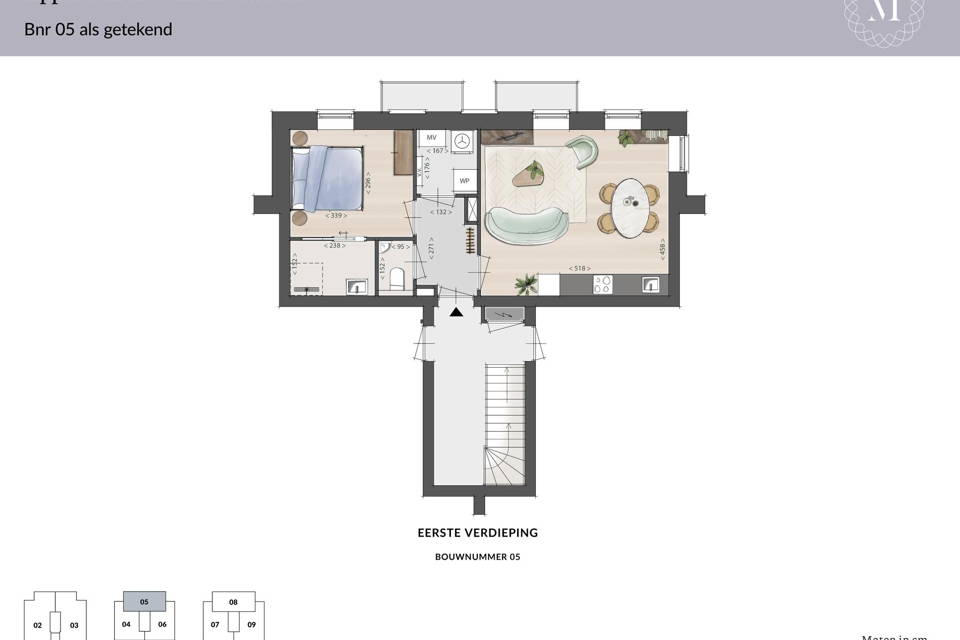 appartementen Villa Maeskant | Bouwnummer 05 woning aanzicht