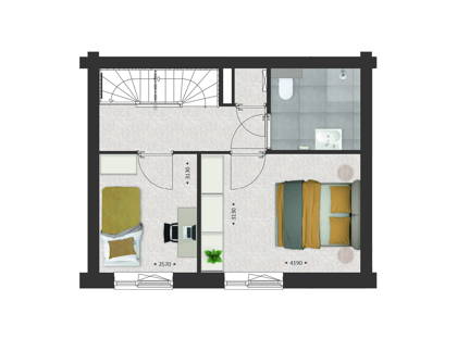 Rijwoning type F | Bouwnummer 14 type F1 foto