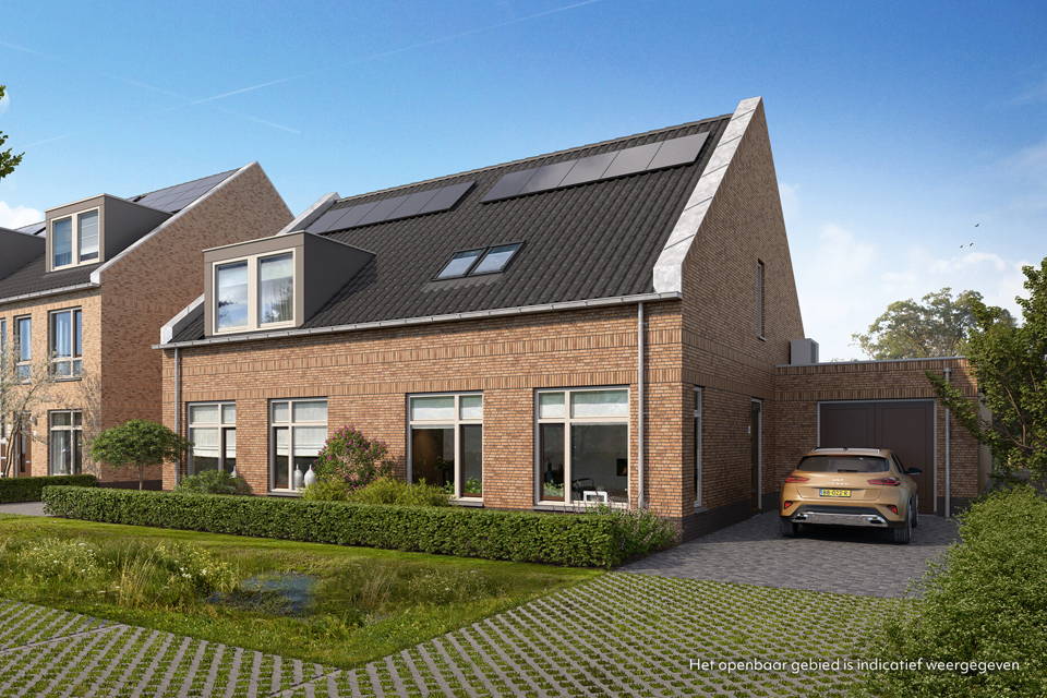 Levensloopbestendige 2-onder-1-kapwoning | Bouwnummer 1 woning aanzicht