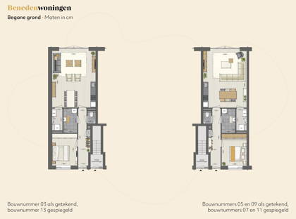 Benedenwoning. | Bouwnummer 13- foto