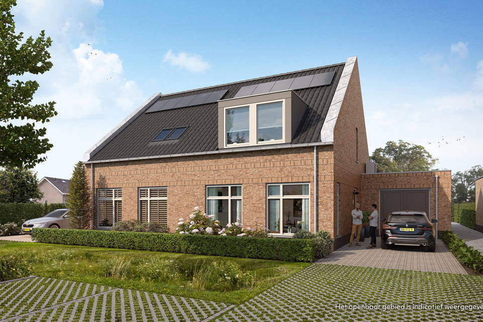 Levensloopbestendige 2-onder-1-kapwoning | Bouwnummer 2 woning aanzicht