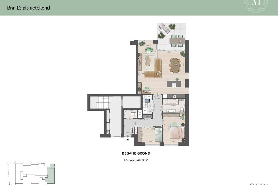appartementen Residentie Maesvelde | Bouwnummer 13 woning aanzicht