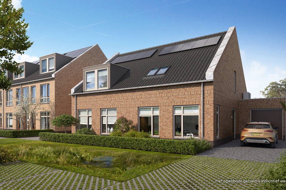 Levensloopbestendige 2-onder-1-kapwoning | Bouwnummer 15 woning aanzicht